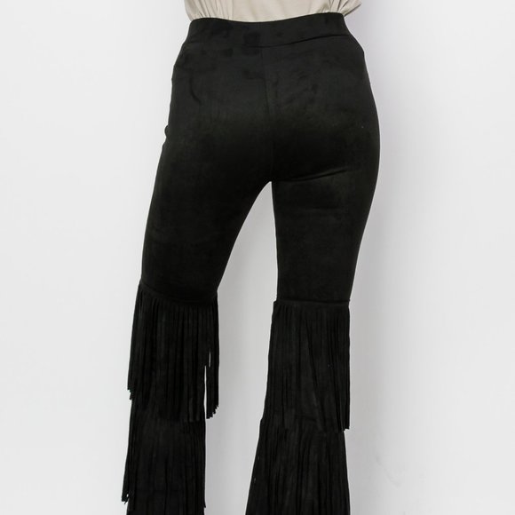 VOCAL SUEDE FRINGE PANTS (3-COLORS) STEVIE KNICKS Woodstock HIPPIE western SM-3X - Picture 10 of 12